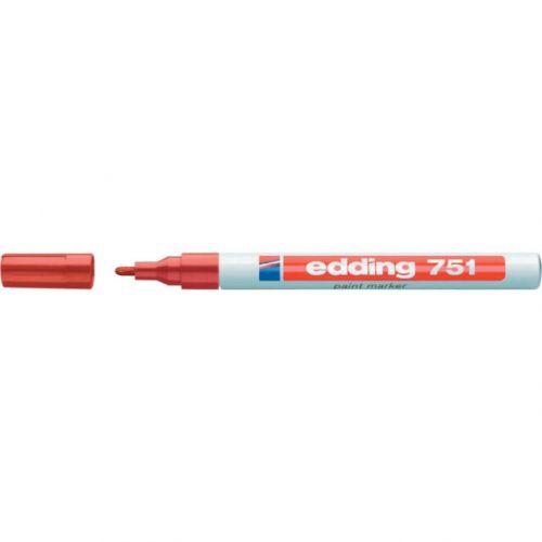Marcador edding 751 vermelho , Edding , MARCEDD056 , 4004764017478